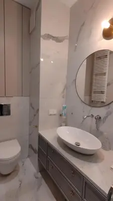 Łazienka w obiekcie VipWarsawApartments Sapphire Mennica Residence