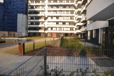 Budynek, w którym mieści się apartament
