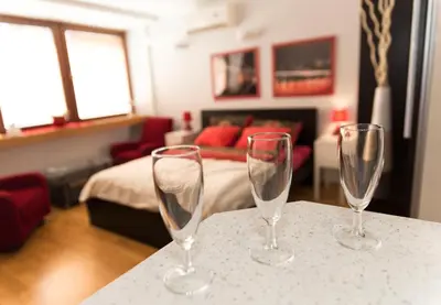 Łóżko lub łóżka w pokoju w obiekcie Warsawrent Apartamenty Centralna