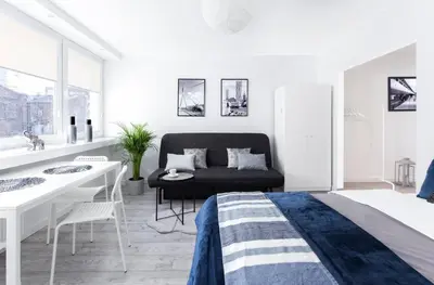 Część wypoczynkowa w obiekcie Warsawrent Apartamenty Centralna