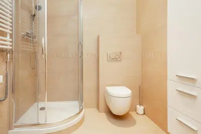 Łazienka w obiekcie Warsaw Promenada Family Apartment by Noclegi Renters