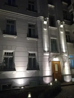 Budynek, w którym mieści się apartament
