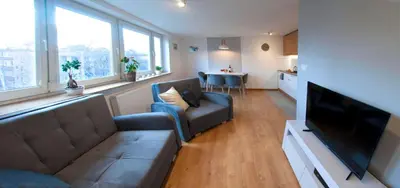Telewizja i/lub zestaw kina domowego w obiekcie Senatorska Apartment
