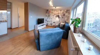 Telewizja i/lub zestaw kina domowego w obiekcie Senatorska Apartment