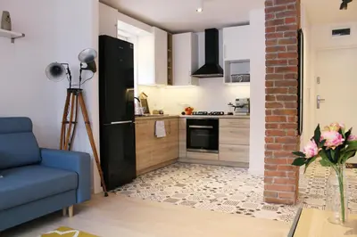 Kuchnia lub aneks kuchenny w obiekcie Comfy with great city view by Cooee Apartments
