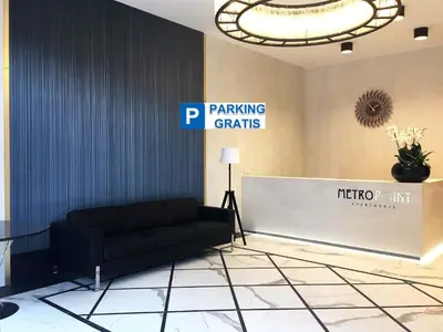 Część wypoczynkowa w obiekcie Vista Residence Premium - Free Underground Parking - City Center - Self Check-in