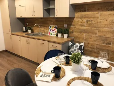 Kuchnia lub aneks kuchenny w obiekcie Aleja 3 maja 7 by Homeprime