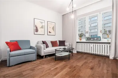 Część wypoczynkowa w obiekcie Apartments Monte Carlo Warsaw by Noclegi Renters