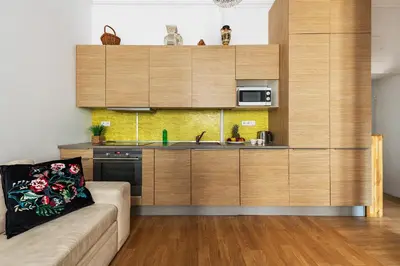 Kuchnia lub aneks kuchenny w obiekcie MIODOWA Street P&O Serviced Apartments