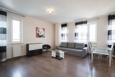 Część wypoczynkowa w obiekcie NotaBene Wola Apartment