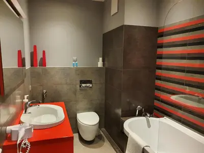 Łazienka w obiekcie NotaBene Wola Apartment