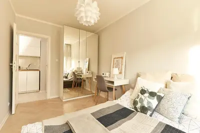 Kuchnia lub aneks kuchenny w obiekcie Hello Warsaw! Brand new modern apartment in the city center