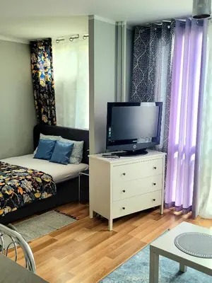 Łóżko lub łóżka w pokoju w obiekcie Apartament Centrum Jana Pawła II