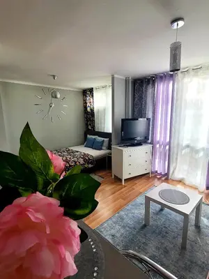 Telewizja i/lub zestaw kina domowego w obiekcie Apartament Centrum Jana Pawła II