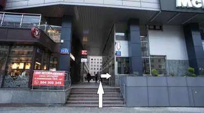 Budynek, w którym mieści się apartament