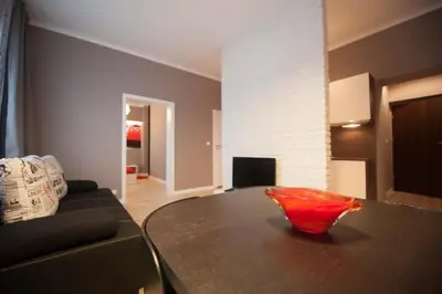 Telewizja i/lub zestaw kina domowego w obiekcie Apartamenty Planet