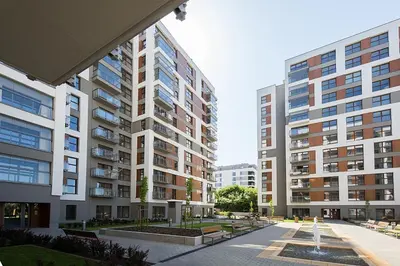 Budynek, w którym mieści się apartament