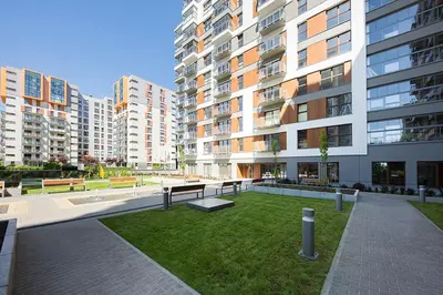 Budynek, w którym mieści się apartament