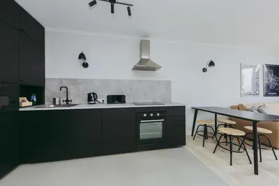 Kuchnia lub aneks kuchenny w obiekcie ShortStayPoland Pereca (B68)