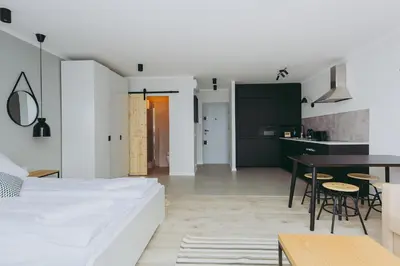 Kuchnia lub aneks kuchenny w obiekcie ShortStayPoland Pereca (B68)