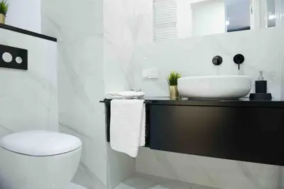 Łazienka w obiekcie VipWarsawApartments Onyx Mennica Residence