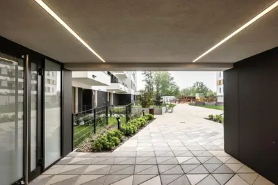 Budynek, w którym mieści się apartament