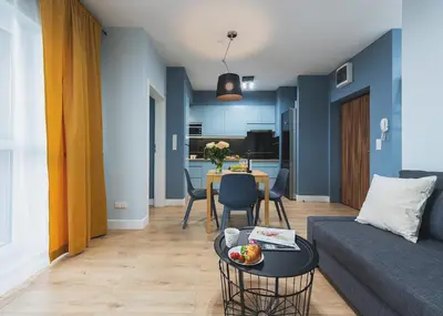 Część wypoczynkowa w obiekcie Airport Okecie Wagonowa Serviced Apartments