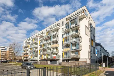 Budynek, w którym mieści się apartament