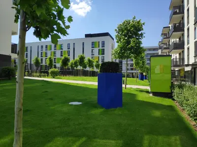 Ogród w obiekcie FIRST -- Green Żoliborz apartment 1
