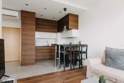 Kuchnia lub aneks kuchenny w obiekcie ShortStayPoland Kolejowa (B10)