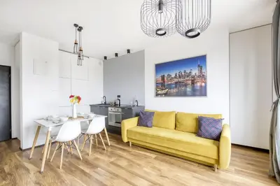 Część wypoczynkowa w obiekcie Warsaw Night Apartments Giełdowa