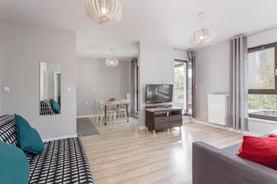 Część wypoczynkowa w obiekcie Chill Apartments Wolska 45