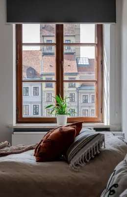 Łóżko lub łóżka w pokoju w obiekcie Old Town Home