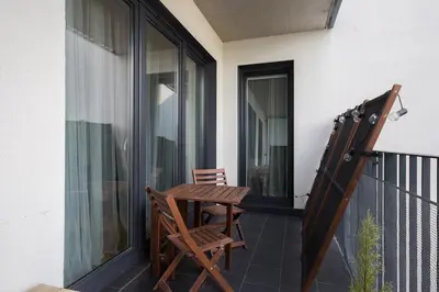 Balkon lub taras w obiekcie ShortStayPoland Marymoncka