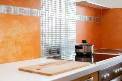 Kuchnia lub aneks kuchenny w obiekcie Apartment Warsaw Wilanowska by Noclegi Renters
