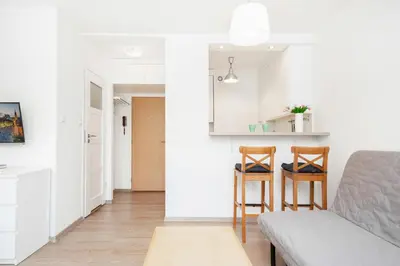 Część wypoczynkowa w obiekcie Apartments Warsaw Pereca by Noclegi Renters