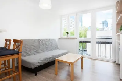 Część wypoczynkowa w obiekcie Apartments Warsaw Pereca by Noclegi Renters