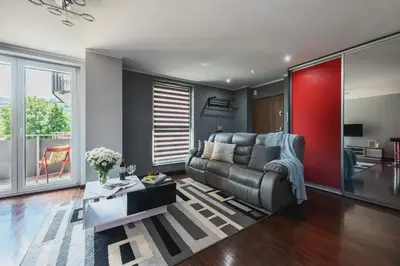 Część wypoczynkowa w obiekcie P&O Serviced Apartments Wawrzyszewska