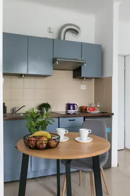 Kuchnia lub aneks kuchenny w obiekcie Bednarska Apartment