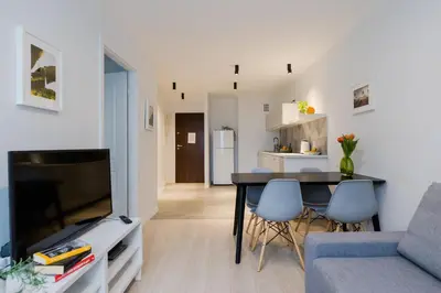 Telewizja i/lub zestaw kina domowego w obiekcie ShortStayPoland Grzybowska (B73)