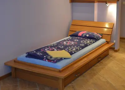 Łóżko lub łóżka w pokoju w obiekcie Studio 1
