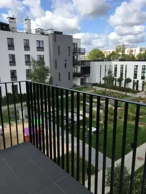 Balkon lub taras w obiekcie Apartament Wilanów Klimczaka
