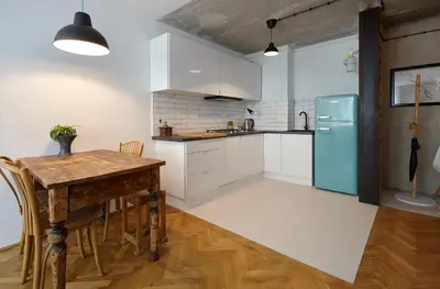 Kuchnia lub aneks kuchenny w obiekcie Apartament - Stara Ochota