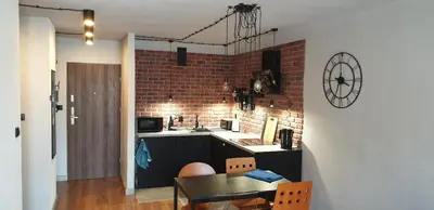 Kuchnia lub aneks kuchenny w obiekcie Apartament metro rondo Onz