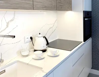 Kuchnia lub aneks kuchenny w obiekcie ZLOTA Luxury Apartments