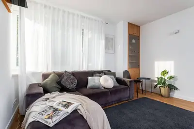 Część wypoczynkowa w obiekcie Superb Czerska Family Apartment With Parking