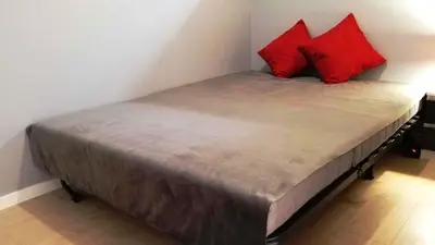 Łóżko lub łóżka w pokoju w obiekcie Apartament Bielany Oczapowskiego
