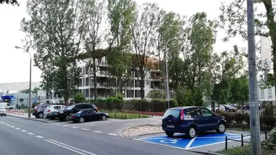 Budynek, w którym mieści się apartament