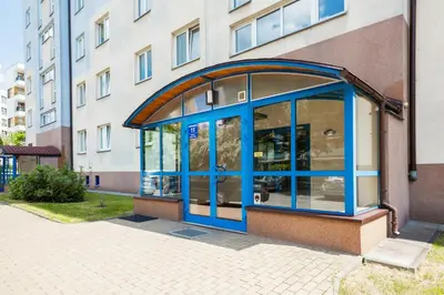 Budynek, w którym mieści się apartament