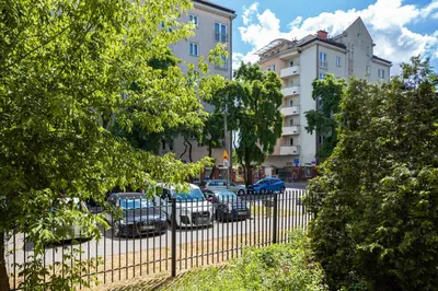 Budynek, w którym mieści się apartament